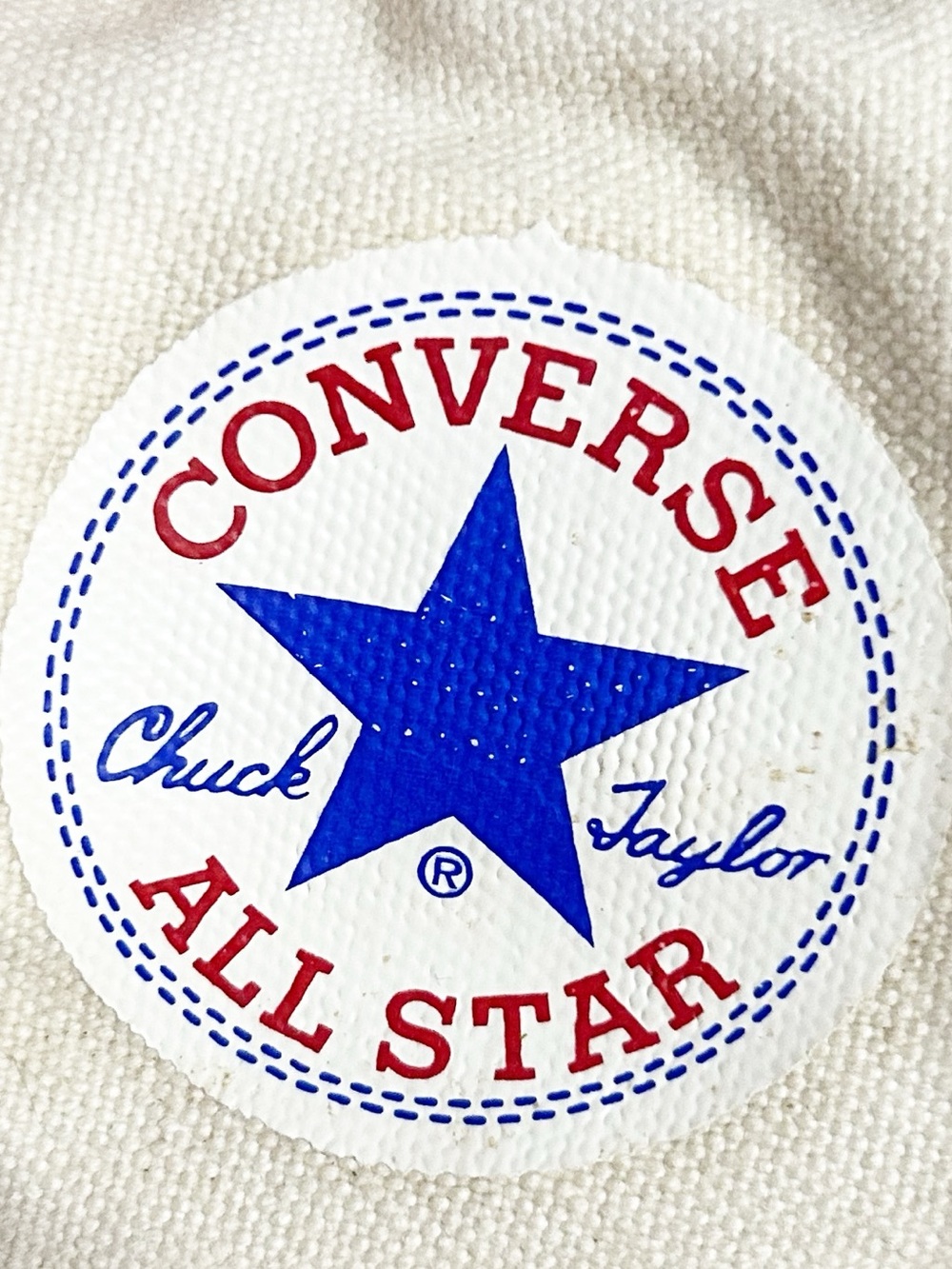 Converse Chuck Taylor All Star High-Top Sneakers – Off-White Canvas – Size 10 - Picture 8 of 10